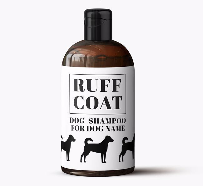 Personalised Dog Shampoo 'Ruff Coat' for {dogsName}